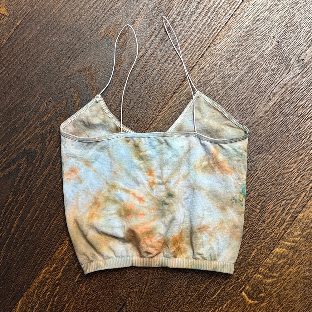 35. Free People Hand Tie-Dyed Skinny Strap Seamless Brami in XS/S - Picture 7 of 7